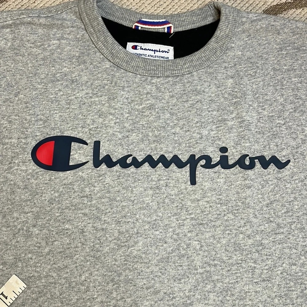 Champion men’s gray logo sweatshirt - Picture 5 of 9